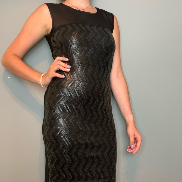 lbisse Dresses & Skirts - Black/silver sequin cocktail dress (NWT)